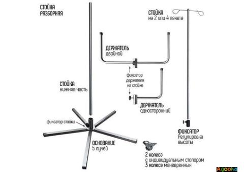 Стойка для внутривенных вливаний