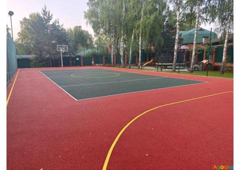 Резиновое покрытие для спортивных площадок